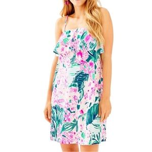 Lilly Pulitzer Annastasha Stretch Rayon Ruffle Dress Via Flora Swing Flounce